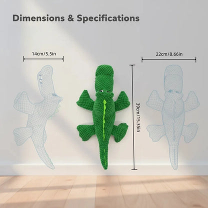 Large Crocodile Dog Toys Resistant Indestructible Plush Big Sound Dog Toy With Squeaker Small Raw Dogs Chew Puppy Pet Supplies