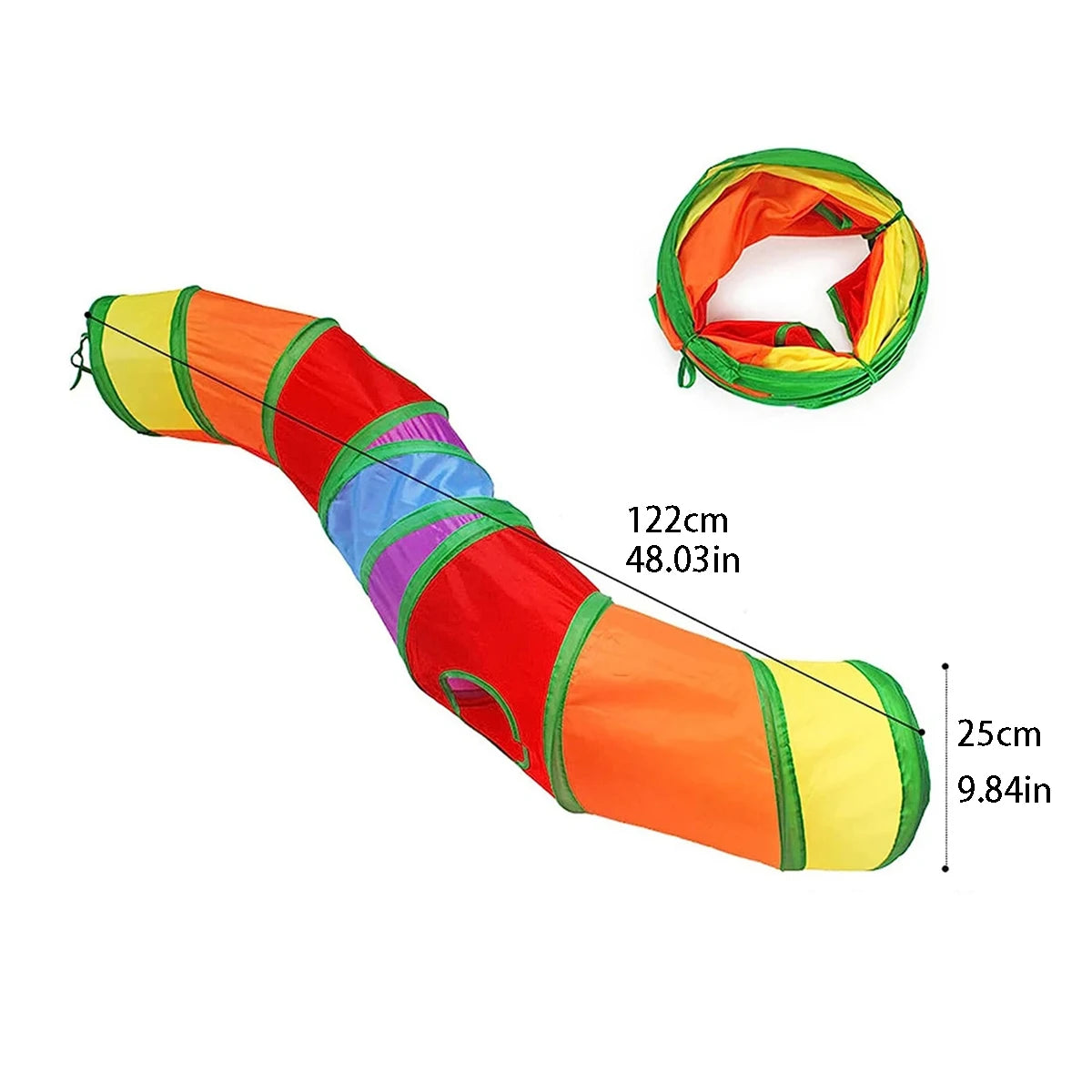 Petssify Foldable Cat Tunnel Tube – Interactive Crinkle Play Tunnel for Cats & Kittens
