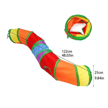 Petssify Foldable Cat Tunnel Tube – Interactive Crinkle Play Tunnel for Cats & Kittens