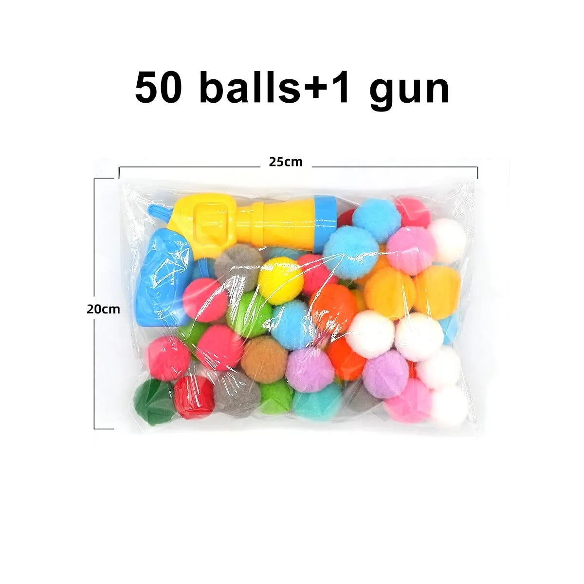Cat Plush Ball Launcher Gun | Silent Interactive Toy | Mini Shooting Game | Stretchy Plush Balls