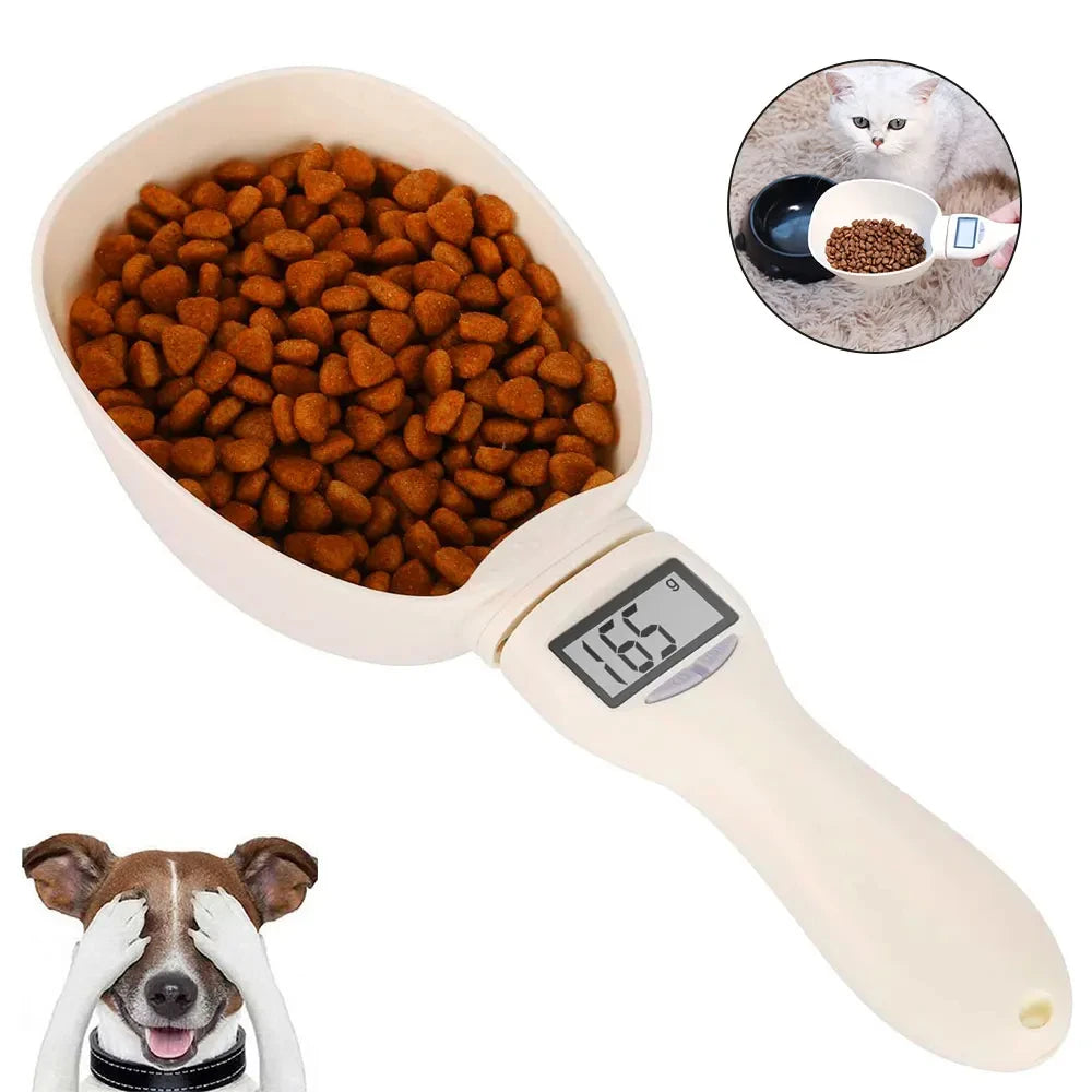 Petssify Electronic Pet Food Measuring Scoop – Digital Spoon Scale with LED Display