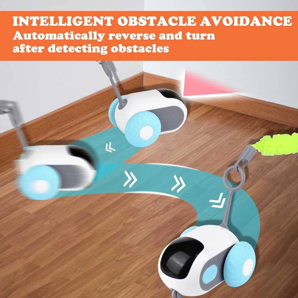 Smart Remote Controlled Cat Toy Car | Auto & Manual Modes | Interactive Kitten Training Toy
