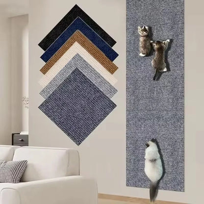 Petssify Self-Adhesive Cat Scratcher Sofa Protector – Trimmable Carpet Mat (7 Colors)