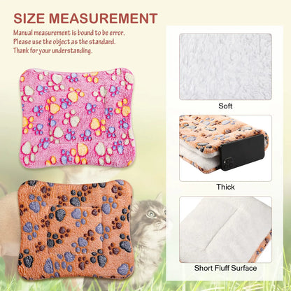Petssify Thicken Flannel Pet Bed – Soft Warm Sleeping Mat for Small & Medium Dogs