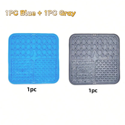 Petssify Silicone Lick Mat – Slow Feeder & Bathing Distraction Mat for Dogs & Cats
