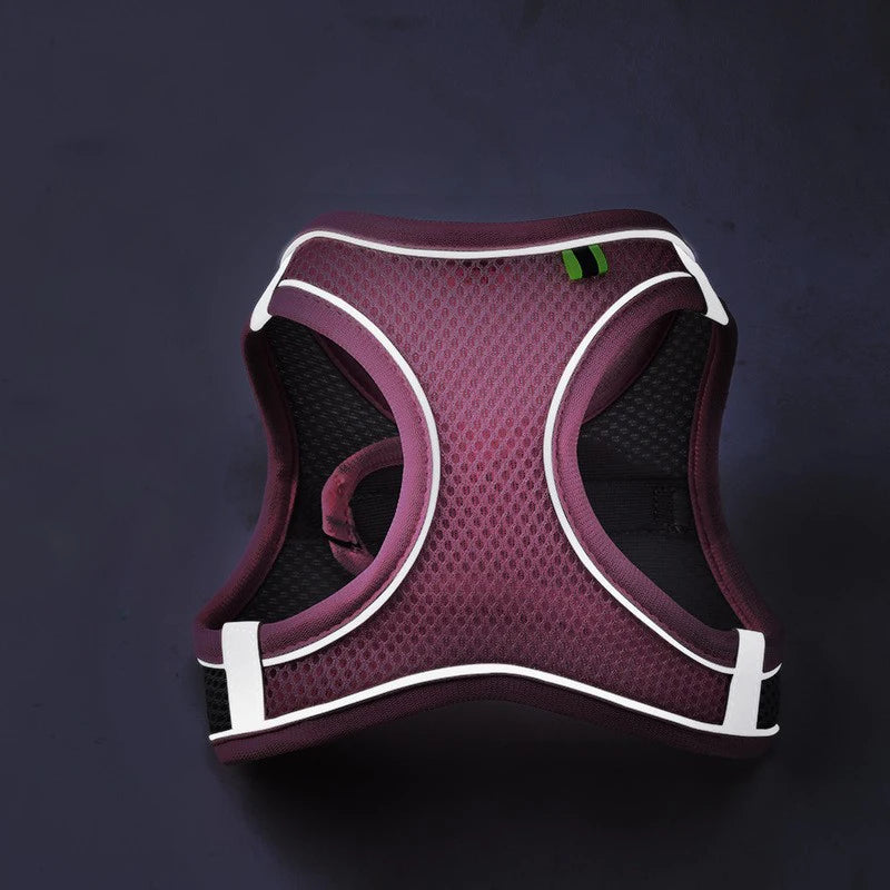 Reflective Pet Harness Vest | Breathable & Adjustable | No-Pull Chest Rope | For Small & Medium Dogs