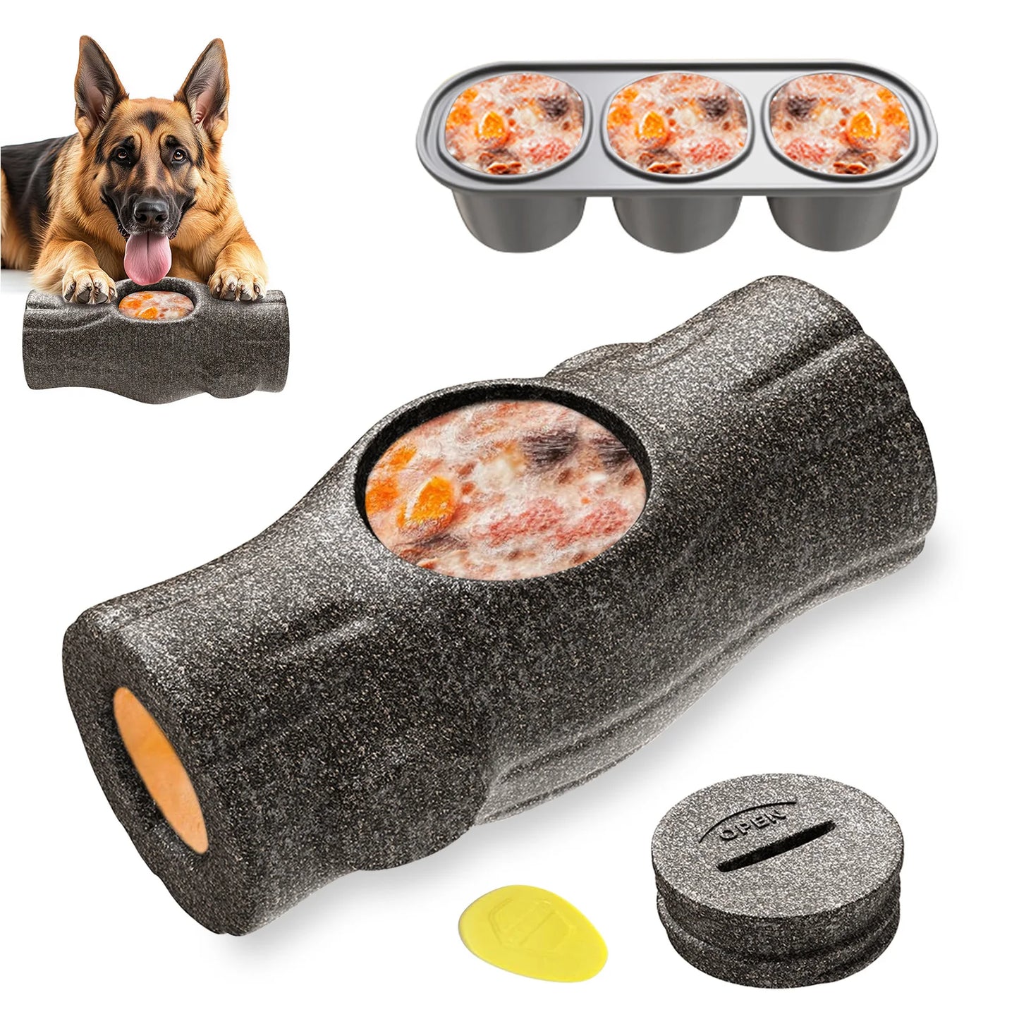 Petssify Indestructible Frozen Treat Toy – Durable Chew for Aggressive Chewers