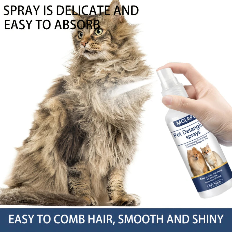 Petssify Pet Detangling Spray – Leave-In Conditioner for Dogs & Cats