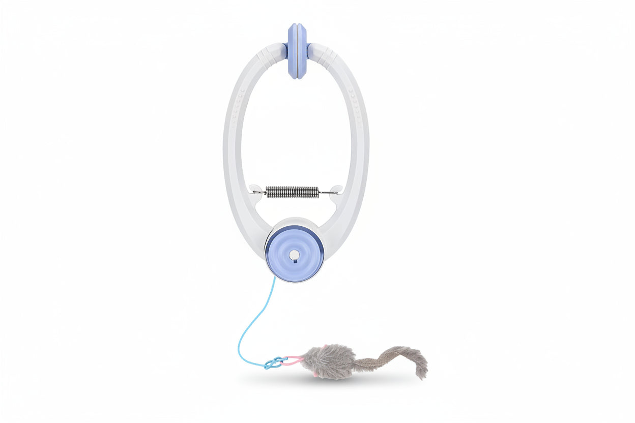 Electric Door Hanging Cat Toy | USB Rechargeable | Retractable Self-Play Kitten Toy