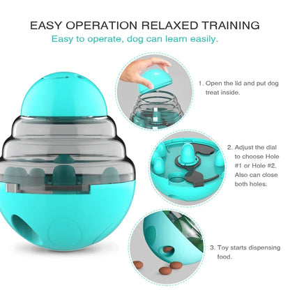 Petssify Treat Dispenser Dog Toy – Interactive Rolling Tumbler for All Sizes