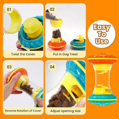Petssify Interactive Dog Puzzle Toy – Treat Dispensing Slow Feeder