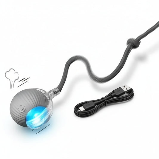 Smart Auto-Rolling Cat Ball Toy | USB Rechargeable | Mimics Mouse Movement | 1-3 Pack