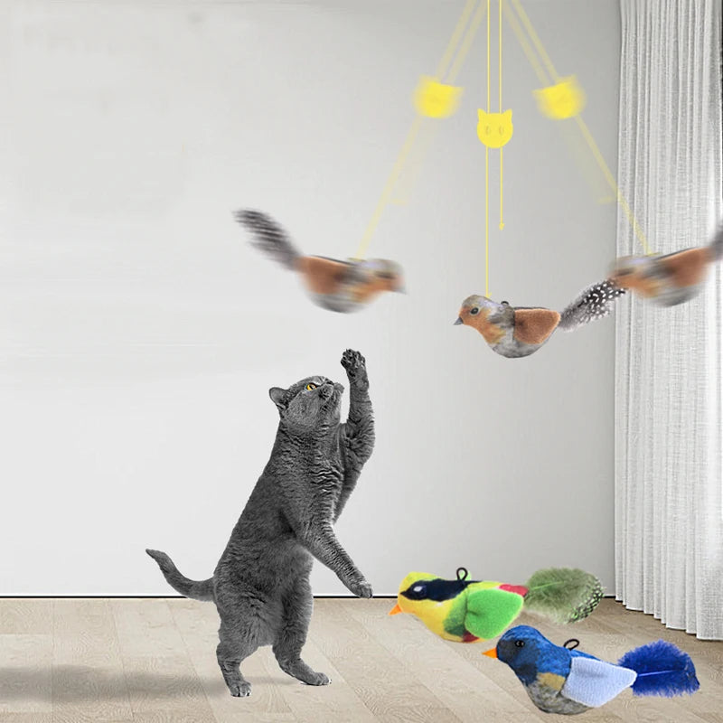 Petssify Lifelike Bird Plush Cat Toy – Catnip-Infused Teaser with Feathers