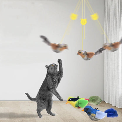 Petssify Lifelike Bird Plush Cat Toy – Catnip-Infused Teaser with Feathers