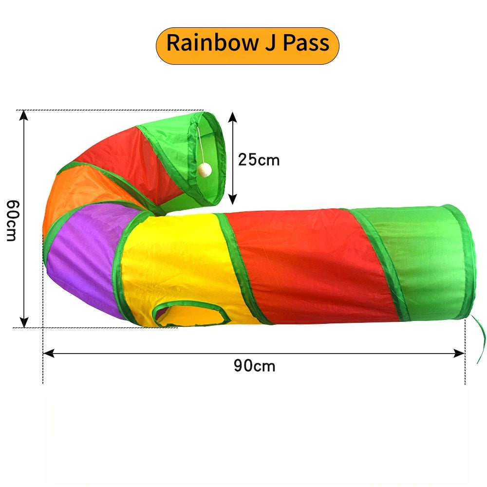 Cat Tunnel Pet Supplies Cat S T Pass Play Tunnel Foldable Cat Tunnel Cat Toy Breathable Drill Barrel for Indoor loud paper