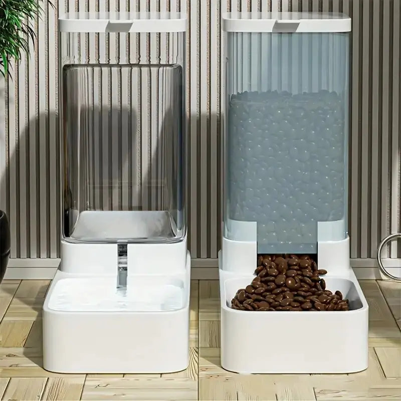Petssify Automatic Gravity Pet Feeder – 2-in-1 Food & Water Dispenser Set