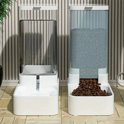 Petssify Automatic Gravity Pet Feeder – 2-in-1 Food & Water Dispenser Set