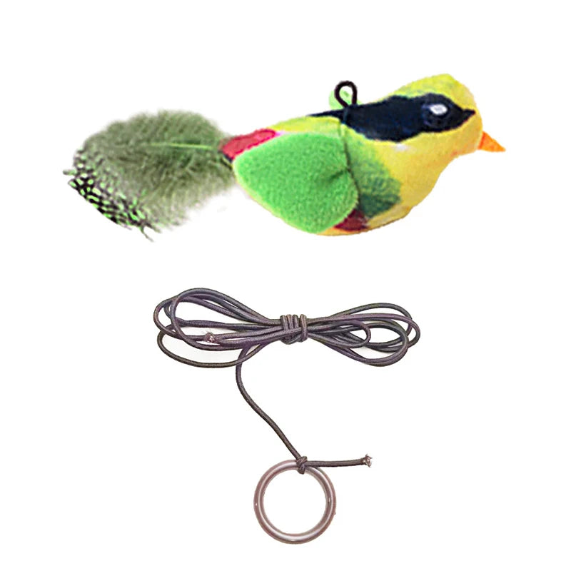 Petssify Lifelike Bird Plush Cat Toy – Catnip-Infused Teaser with Feathers