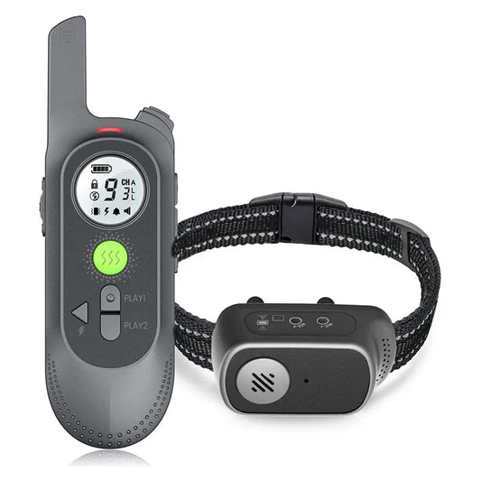 Dog Training Collar with Remote | Voice, Vibration & Shock Modes | Waterproof | For Large Breeds