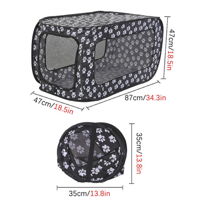 Petssify Foldable Pop-Up Pet Carrier Tent – Portable Travel Tent for Small Dogs & Cats