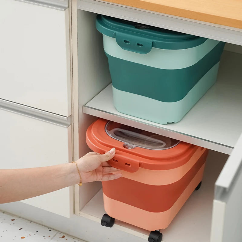 Petssify Collapsible Pet Food Storage Container – Airtight 33LB Dry Food Box