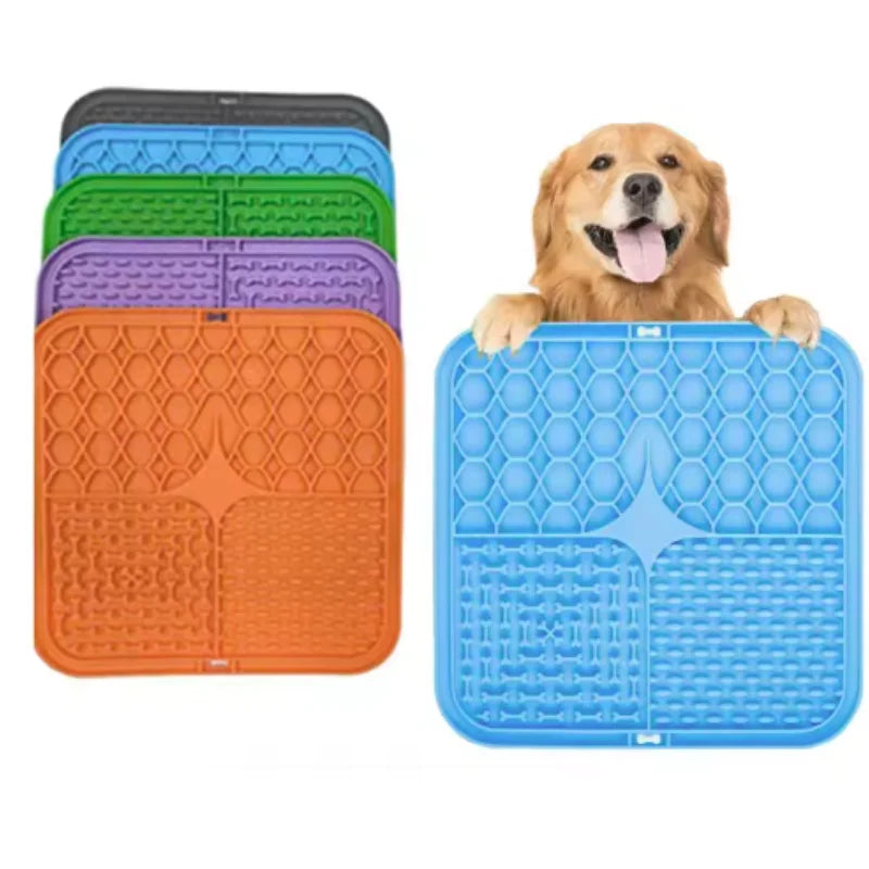 Petssify Silicone Lick Mat – Slow Feeder & Bathing Distraction Mat for Dogs & Cats