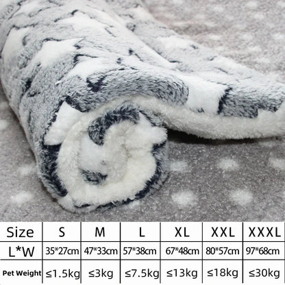 Flannel Pet Mat Dog Bed Cat Bed Thicken Sleeping Mat Dog Blanket Mat For Puppy Kitten Pet Dog Bed for Small Large Dogs Pet Rug
