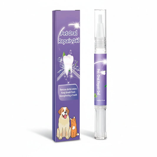 Pet Dental Oral Gel | No-Brush Teeth Cleaner | Removes Tartar & Bad Breath | For Dogs & Cats