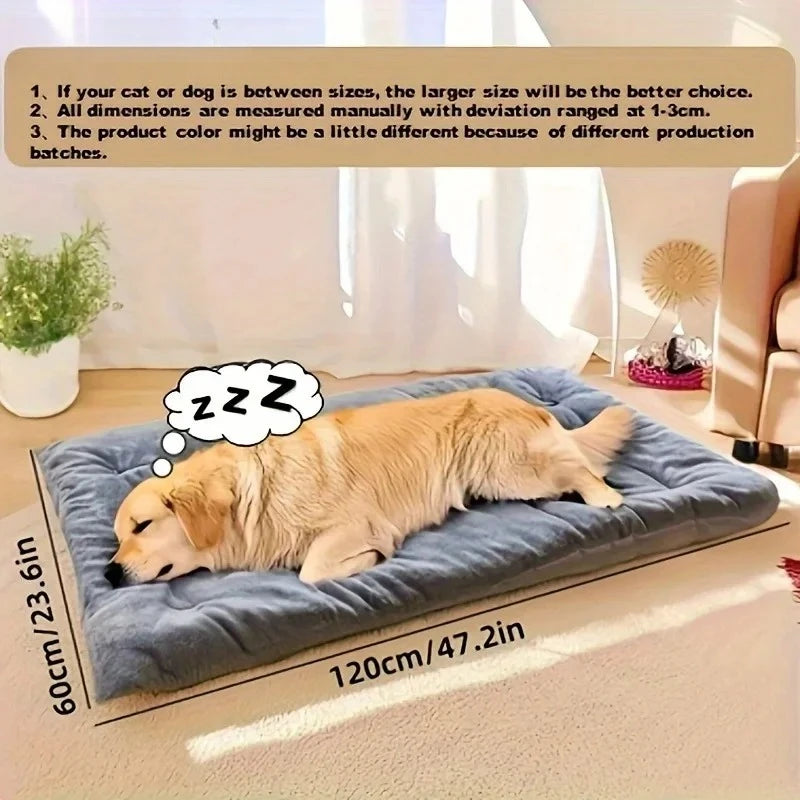 Petssify Large Plush Sofa Dog Bed – Thickened Super Soft Mat for All Sizes