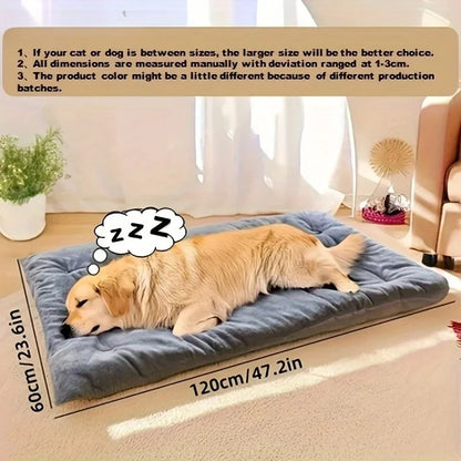 Petssify Large Plush Sofa Dog Bed – Thickened Super Soft Mat for All Sizes