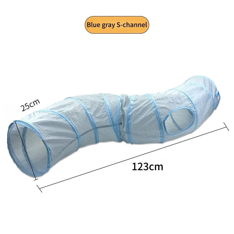 Cat Tunnel Pet Supplies Cat S T Pass Play Tunnel Foldable Cat Tunnel Cat Toy Breathable Drill Barrel for Indoor loud paper