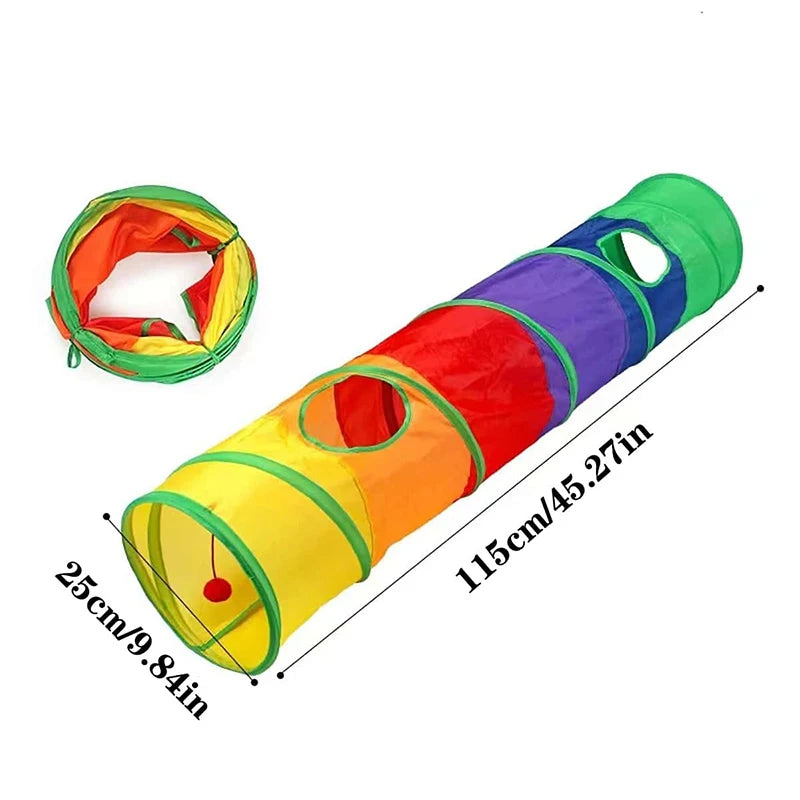 Petssify Foldable Cat Tunnel Tube – Interactive Crinkle Play Tunnel for Cats & Kittens