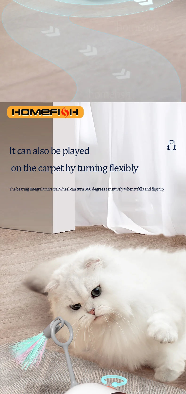 Smart RC Cat Toy Car | 2 Modes | Remote Controlled | Interactive Kitten Training Toy for Cats & Dogs