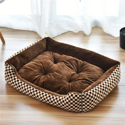 Petssify Large Square Nest Pet Bed – Candy-Colored Cozy Kennel for Dogs & Cats