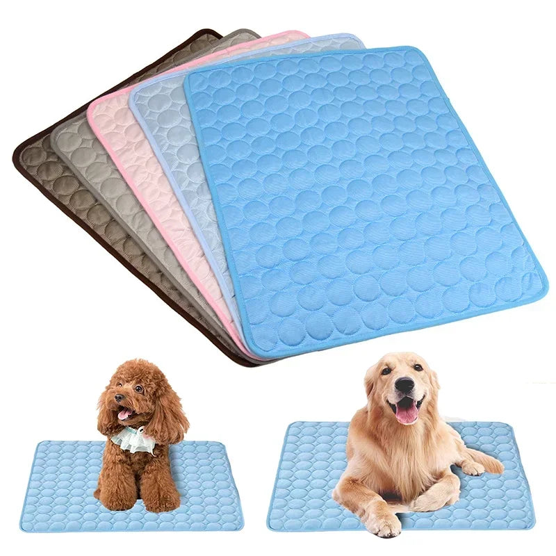 Petssify Self-Cooling Pet Mat – Ice Silk Breathable Cooling Pad for Dogs & Cats