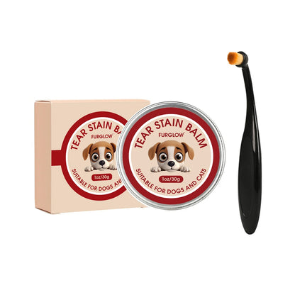 Petssify Tear Stain Cleaner – Gentle Formula for Dogs & Cats with Brush