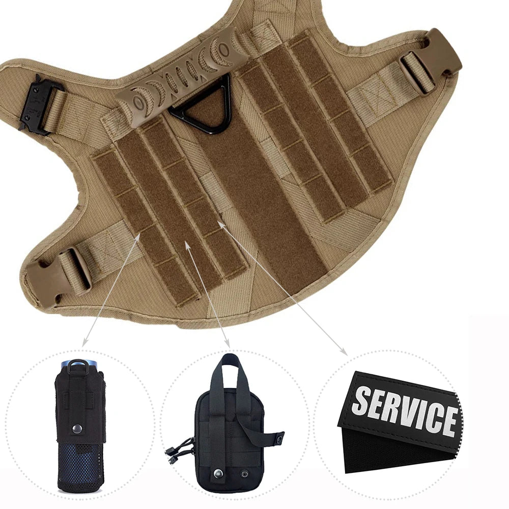 Large Dog Harness & Leash Set | Training Walking Vest | For German Shepherd, Malinois & Large Breeds