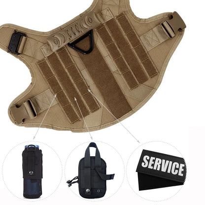 Large Dog Harness & Leash Set | Training Walking Vest | For German Shepherd, Malinois & Large Breeds