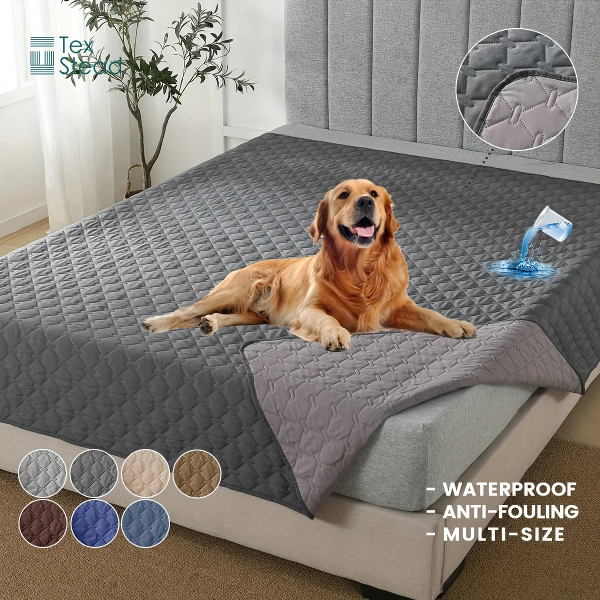 Petssify Double-Sided Waterproof Furniture Protector – Reversible Pet Blanket for Sofa & Couch