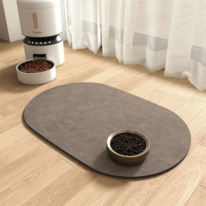 Petssify Absorbent Pet Feeding Mat – Waterproof Placemat for Dog & Cat Bowls