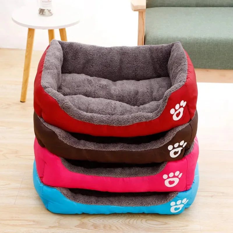 Petssify Large Square Nest Pet Bed – Candy-Colored Cozy Kennel for Dogs & Cats