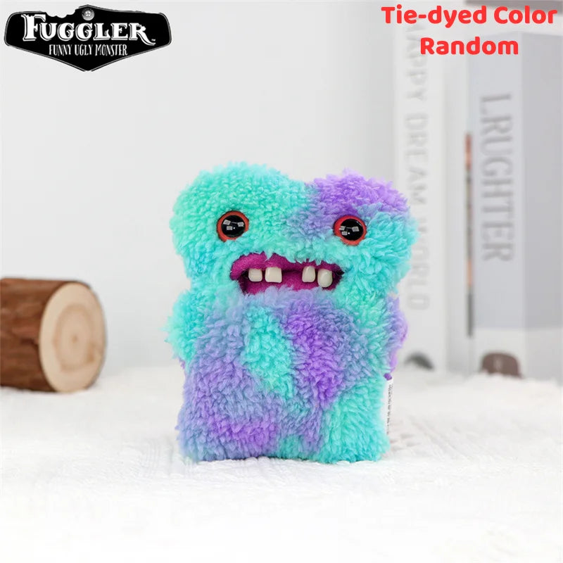 12cm Original FUGGLER Plush Toys Keychains Funny Ugly Teeth Monster Crazy Rabbit Wide-Eyed Fugguler Peluche Dolls Pendants Gifts