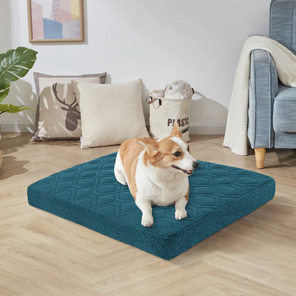 Petssify Waterproof Replacement Dog Bed Cover – Quilted Washable Pet Bed Cover