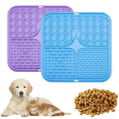 Petssify Silicone Lick Mat – Slow Feeder & Bathing Distraction Mat for Dogs & Cats