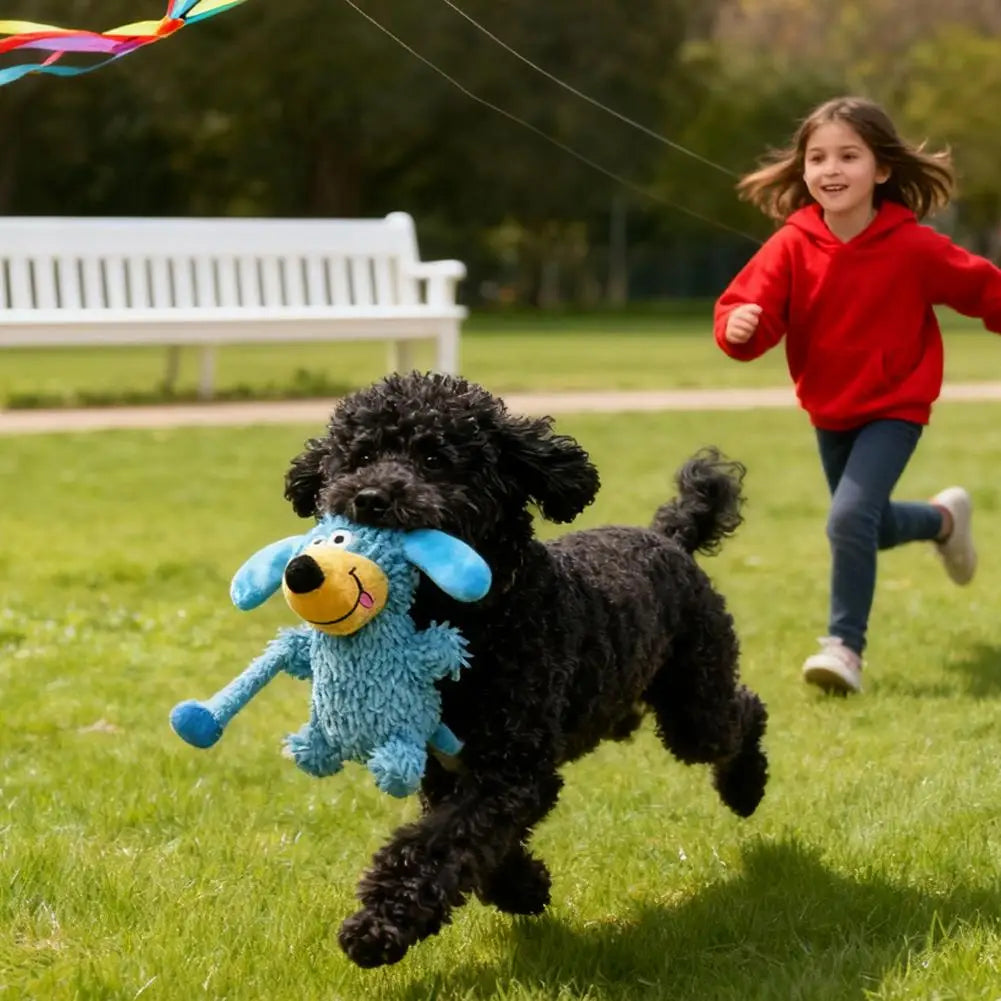 Squeaky Dog Toys Plush Cartoon Puppy Toys Aggressive Chewers Interactive Games Soft Doll Small Dogs Teeth Grinding Pet Products