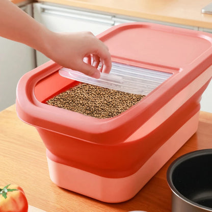 Petssify Collapsible Pet Food Storage Container – Airtight 33LB Dry Food Box