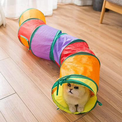 Petssify Foldable Cat Tunnel Tube – Interactive Crinkle Play Tunnel for Cats & Kittens