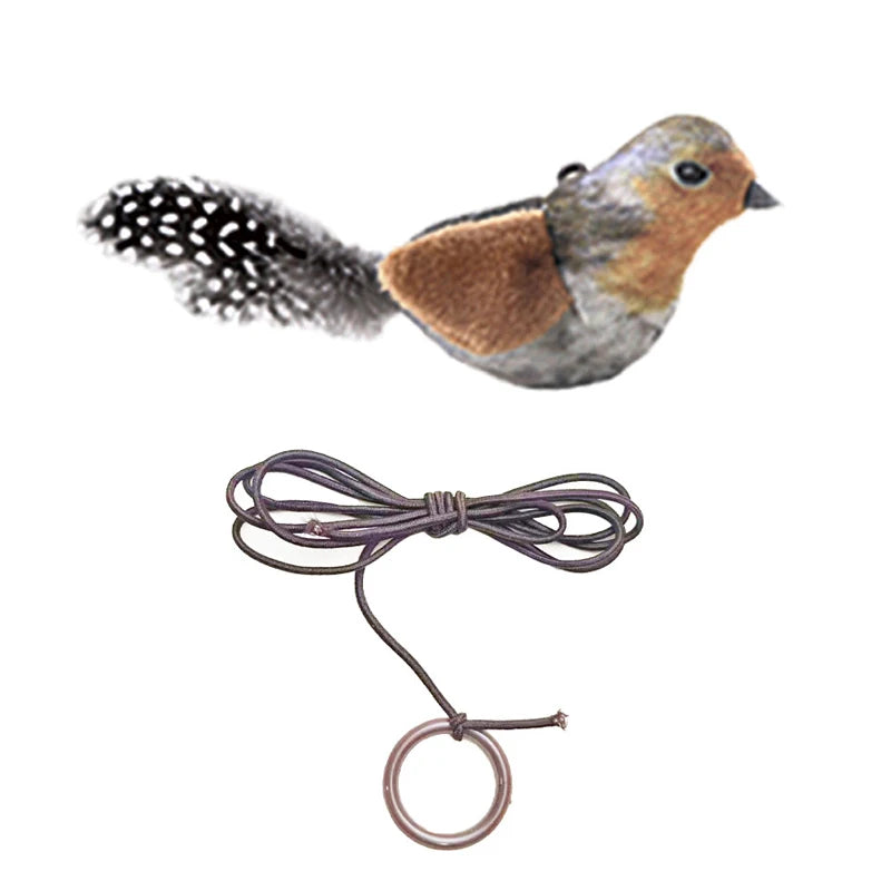 Petssify Lifelike Bird Plush Cat Toy – Catnip-Infused Teaser with Feathers