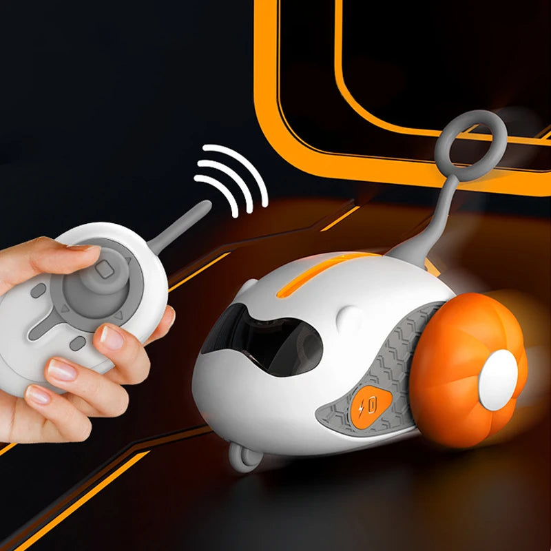 Smart Auto-Moving Cat Toy Car | Rolling Ball | Remote Control | Indoor Kitten Play Toy