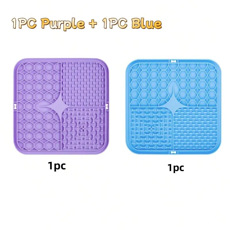 Petssify Silicone Lick Mat – Slow Feeder & Bathing Distraction Mat for Dogs & Cats